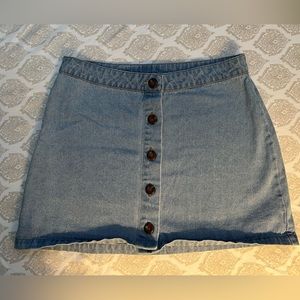Forever 21 Button Denim Skirt